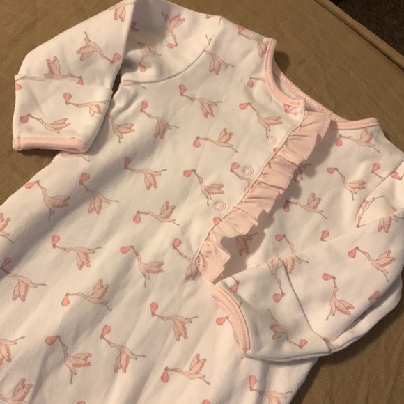 Pink Frilled stork layette - Picture 2 of 3
